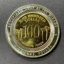 Rare! Mirage Las Vegas $100 casino slot token 2001 obsolete gaming coin SLOT