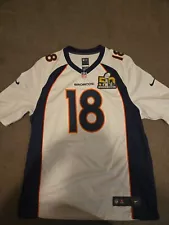 Denver Broncos Super Bowl 50 Peyton Manning Jersey Size XL