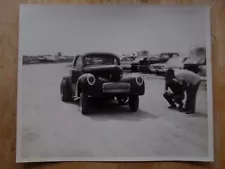 Vintage Drag Racing-1940 Willys Coupe-A/Gasser-HOUSTON DRAG RACE WAY-Texas