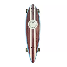 Kryptonics Pintail Longboard Skateboard 37" Wood Panel Retro 62 MM Wheels