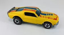 1975 Hot Wheels Redline Mustang Stocker Yellow Enamel Flying Colors STUNNING!!