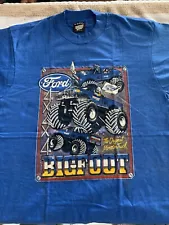 WOW VINTAGE 80s/90s BIGFOOT T Shirt The Original Monster Truck Blue Med. USA