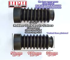 33mm Rubber Fork Boots Gators @ 60s 70s Honda CB360 CB360G CB360T SEE SPECS ! (For: 1974 Honda CB360)