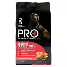 Dog Food for Sensitive Skin & Stomach, Salmon & Rice, 8LB