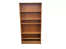 6-Shelf Oak Bookcase - 6' Tall