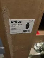 Kraus Continuous Feed Garbage Disposal. 3/4 Horsepower. Quiet Motor#KWD100-75MBL