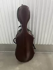 Hard Cello Case With Wheels & Backpack Strap 4/4 Size USED