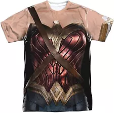 Wonder Woman Uniform T-Shirt Movie Gal Gadot Adult Costume Comic Book DCEU Gift