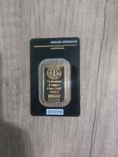 1 oz Argor Heraeus Gold Bar New In Assay