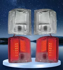 CLEAR LED Tail lights 73 - 91 Chevy GMC Pickup Suburban Jimmy Blazer C/K C10