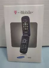 ❤️ Used & Untested Samsung T Mobile t259 Flip Phone Blue Cell SmartPhone