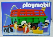 Playmobil Farm & Country 3451 Vintage Hay Wagon, Tools & Family from 1984 NISB