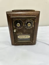 Antique USPS P O Post Office Box #9126 Door Bank Combination