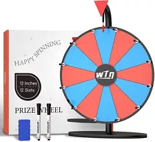 12 Inch Prize Wheel, Spinning Wheel for Prizes 12 inch Dual Use