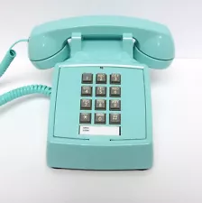 Turquoise Western Electric 2500 TouchTone Desk Telephone - Full Restoration