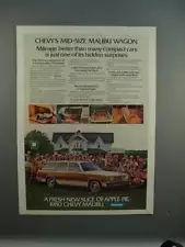 1980 Chevrolet Chevy Malibu Wagon Ad - Surprises!