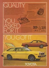 1976 Toyota Corolla SR-5 Sport Coupe & Liftback - You Asked For - Print Ad Photo