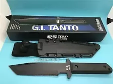 Cold Steel GI Tanto Black Knife With Secure-EX Belt Sheath 80PGT NEW