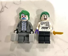 Custom Lego JOKER (2) Minifigures The Dark Knight, Suicide Squad