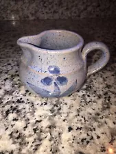 ARTIST SIGNED STONEWARE SALT GLAZED 4" PITCHER/CREAMER