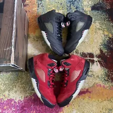 Size 8.5 - Air Jordan 5 Retro Raging Bull Pack - 3M