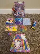 Vintage Lisa Frank Unicorns and Rainbows Clear Backpack * Complete New With Tags