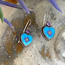 FLASH SALE! Benny & Valerie Aldrich Turquoise Sugilite Opal Amethyst Earrings