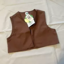 Vintage Girl Scout Brownie Vest, NWT, Size Medium 10-12 USA Early 2000's