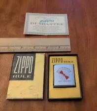 1960s ZIPPO RULE ROTHEMUHLE REGENERATIVE AIR HEATER TAPE MEASURE W/ BOX, PAPER