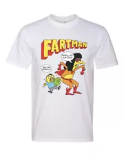 Fartman Howard Stern 90's Fictional Superhero Style Graphic Tee Shirt T-Shirt