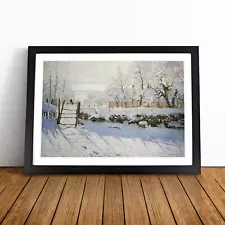 The Magpie By Claude Monet Wall Art Print Framed Canvas Picture Poster Decor