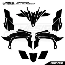 Graphics template YAMAHA YFZ 450R 2009-2013 vector AI. PDF. ( escala 1:1)