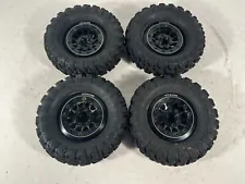 4x Used Vitavon CNC 2.6” Crush Lock Wheels for Black Mamba Tires 12MM HEX black