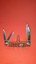 HAMMER BRAND HB5 3 BLADE JIGGED REDBONE WHITTLER KNIFE