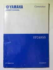 Yamaha EF2400iS Generator Owners Manual LIT-19626-01-23