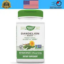 Dandelion Root 1,575 mg per serving Non-GMO Nature's Way Gluten Free Vegetarian