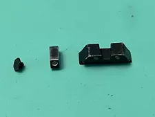 USED OEM TRIJICON GLOCK NIGHT SIGHTS BLACK WITH SCREW 17 22 23 19 34 21 20