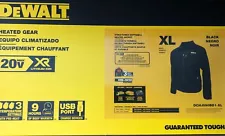 DeWalt Soft Shell Heated Jacket Kit Complete NEW Size Extra Large DCHJ090BD1-XL