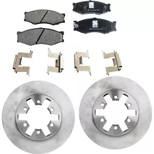 Brake Disc and Pad Kit For 1986-1989 Nissan D21 Front Rear Wheel Drive (For: 1995 Nissan Pickup)