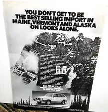 1981 Subaru 4wd Wagon Original Print Ad