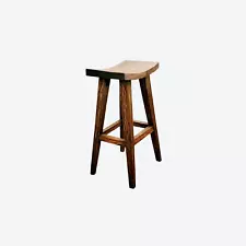 TEAK WOOD BAR STOOL [BACKLESS] - SK- SKU 1019