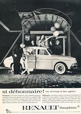 1959 Renault Dauphine Classic Vintage Advertisement Ad