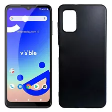 FOR Visible Midnight (WTVIS01VS) Slim TPU Skin Cover Phone Case