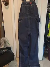 Mens Dickies Denim Bib Overalls Sz.36by36