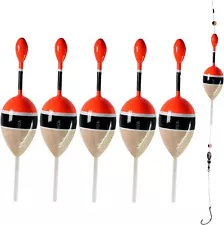 THKFISH 5Pcs Fishing Floats Bobbers Slide Floats Fishing Bobber Slip Bobbers