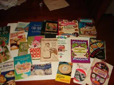 Cookbook lot 7 desserts cakes pies holiday christmas books manu. pamphlets