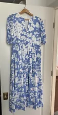 HYACINTH HOUSE Blue & White Floral Dress, size XS