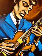 TAL FARLOW PRINT jazz poster the swinging guitar of cd chromatic palette gibson