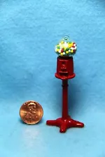 Dollhouse Miniature Gumball Machine on Stand ~ RA0138