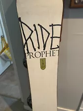 ride prophet snowboard with Burton cartel bindings